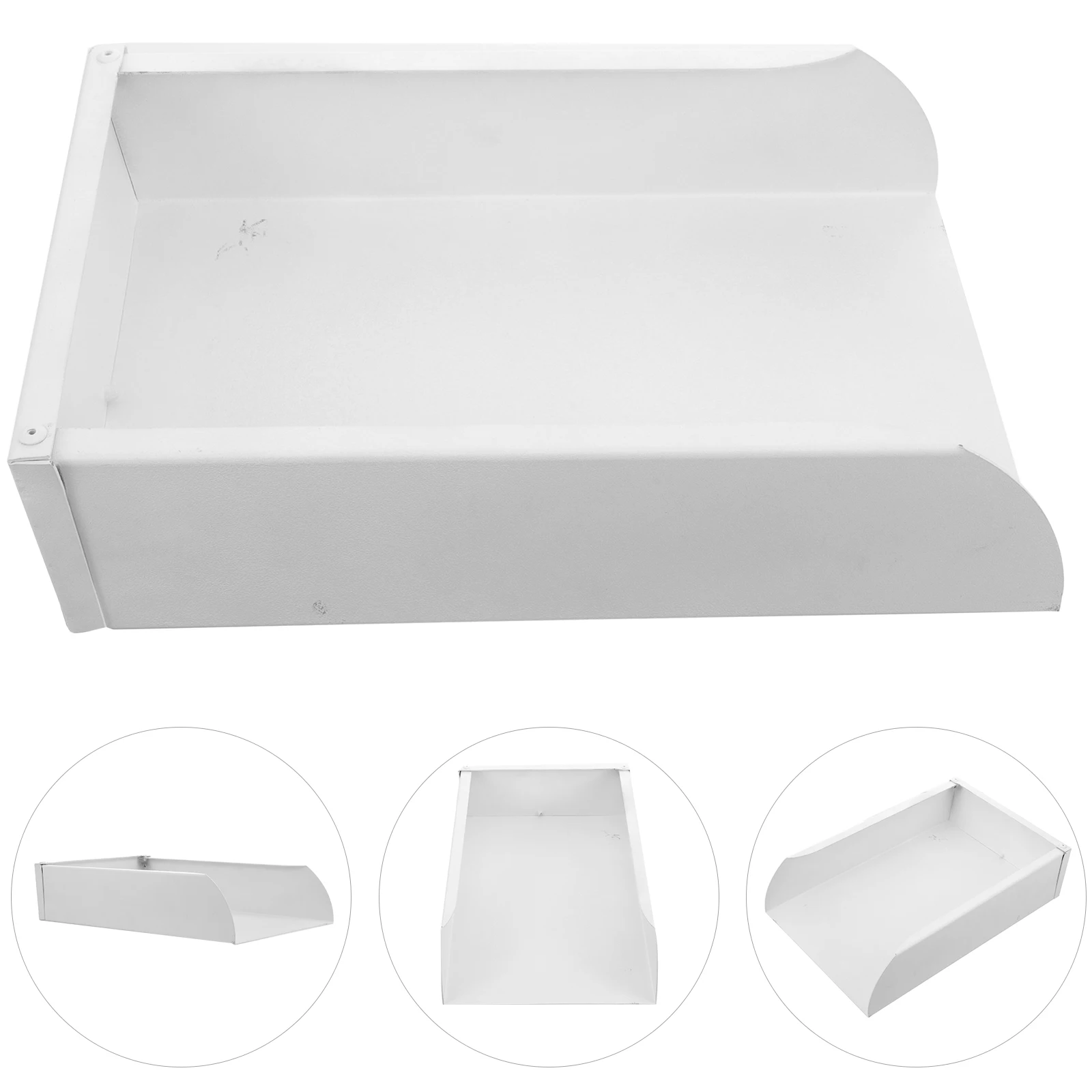 

Aluminum Alloy Gutter Downspout Tray Durable Rainwater Collection Splash Block for Foundation Protection Soil Erosion Prevention