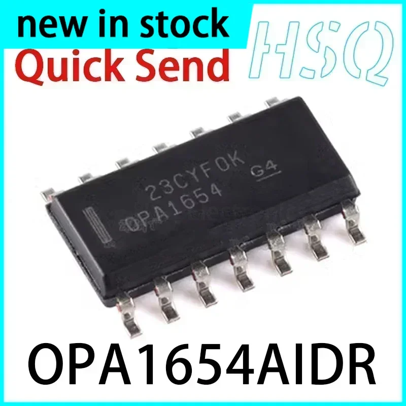 5PCS OPA1654AIDR OPA1654A OPA1654AID Operational Amplifier SOP14 New