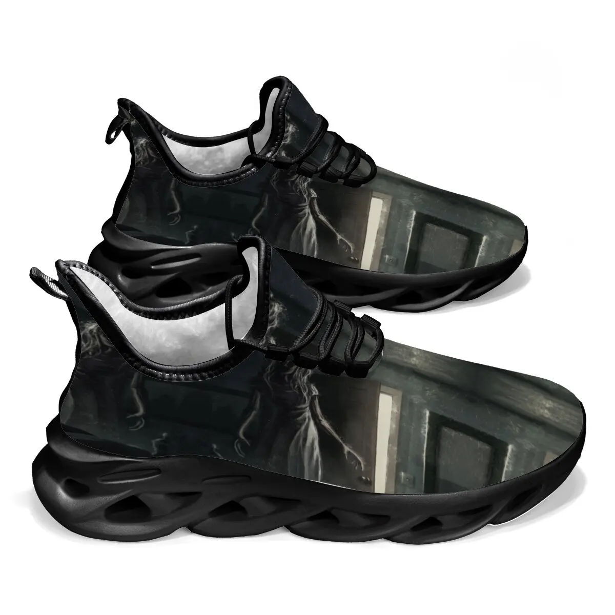 

Fashion Skull Running Shoes for Men Women Edgy Elegance Sneakers Gothic Light Weight Mesh EVA Walking Tennis Sports Shoes