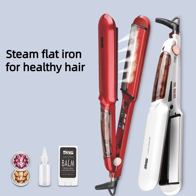 Steam Plywood Home Straight Hair Curling Two-in-one Infrared Hair Straightener Healthy Hair Care Without Hair Damage