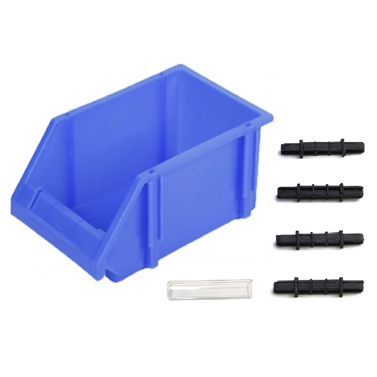 1pc Tool Storage Box Oblique ScrewParts Thickened Plastic Hardware Classification Case Workshop Shelf Box 30KG 180x120x80mm