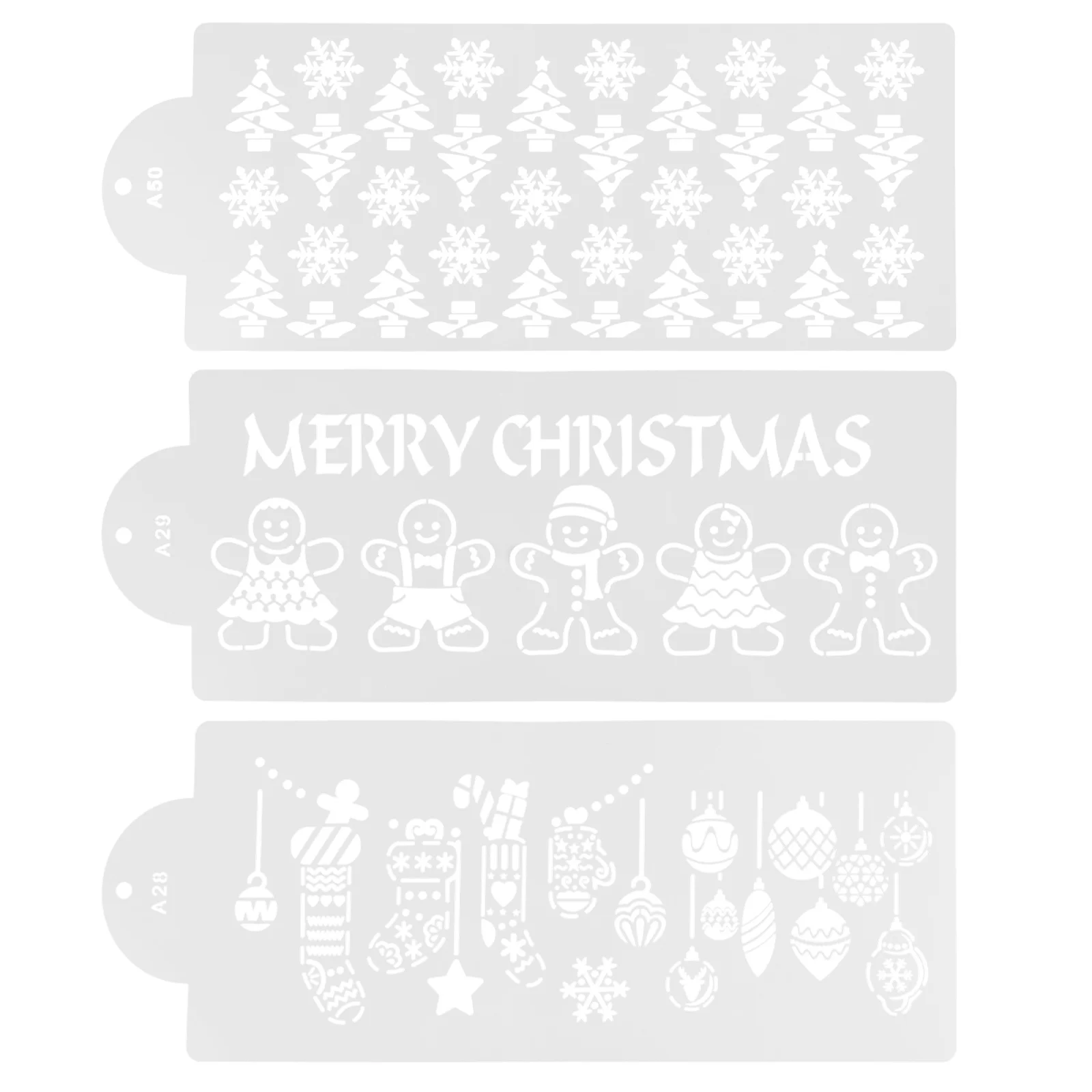 مجموعة واحدة من قوالب الكيك، استنسل بلاستيكي صديق للبيئة للخبز، أدوات تزيين الكيك الإبداعية، قوالب ذاتية الصنع