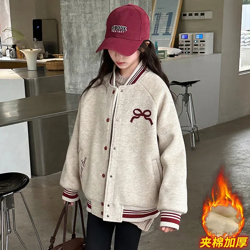 Teenage Girls Baseball Jackets For 5-14 Years Old Teens Clothes Children Sports Outerwear Coat Spring Autumn Fashion Boys Jacket