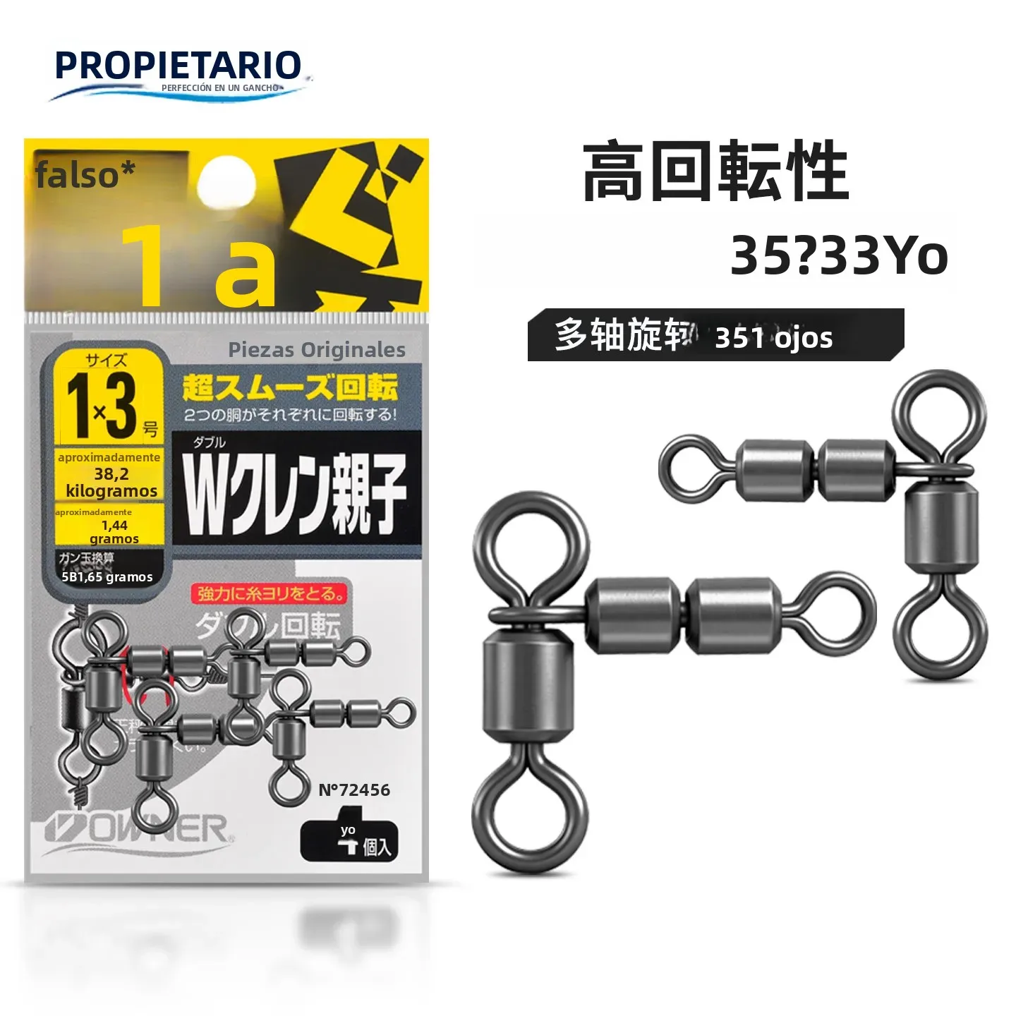 Owner Giratorio Antienredos Tipo 8 – Acero Carbono Japonés Mar - imagen 3