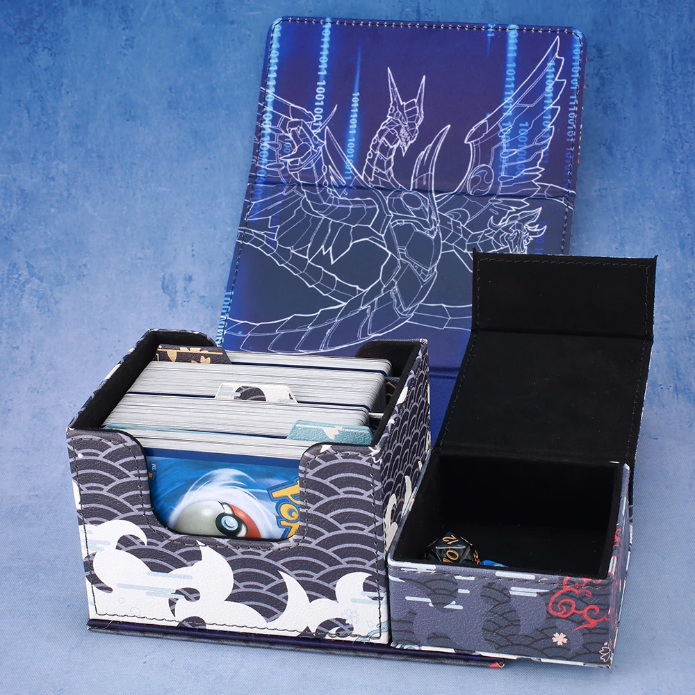 Cyber End Dragon Deck Box Dicewinder for YGO,Fits 100 Double-Sleeved  Cards,Dice Tray Card Storage Box for TCG MTGames PTCG OPCG - AliExpress 26