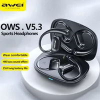 Awei TZ8 OWS Sports Headset V5.3 Wireless Bluetooth Headphones Open Earhooks Earphones With Mic Hifi Bass Earbuds Gamer Headset