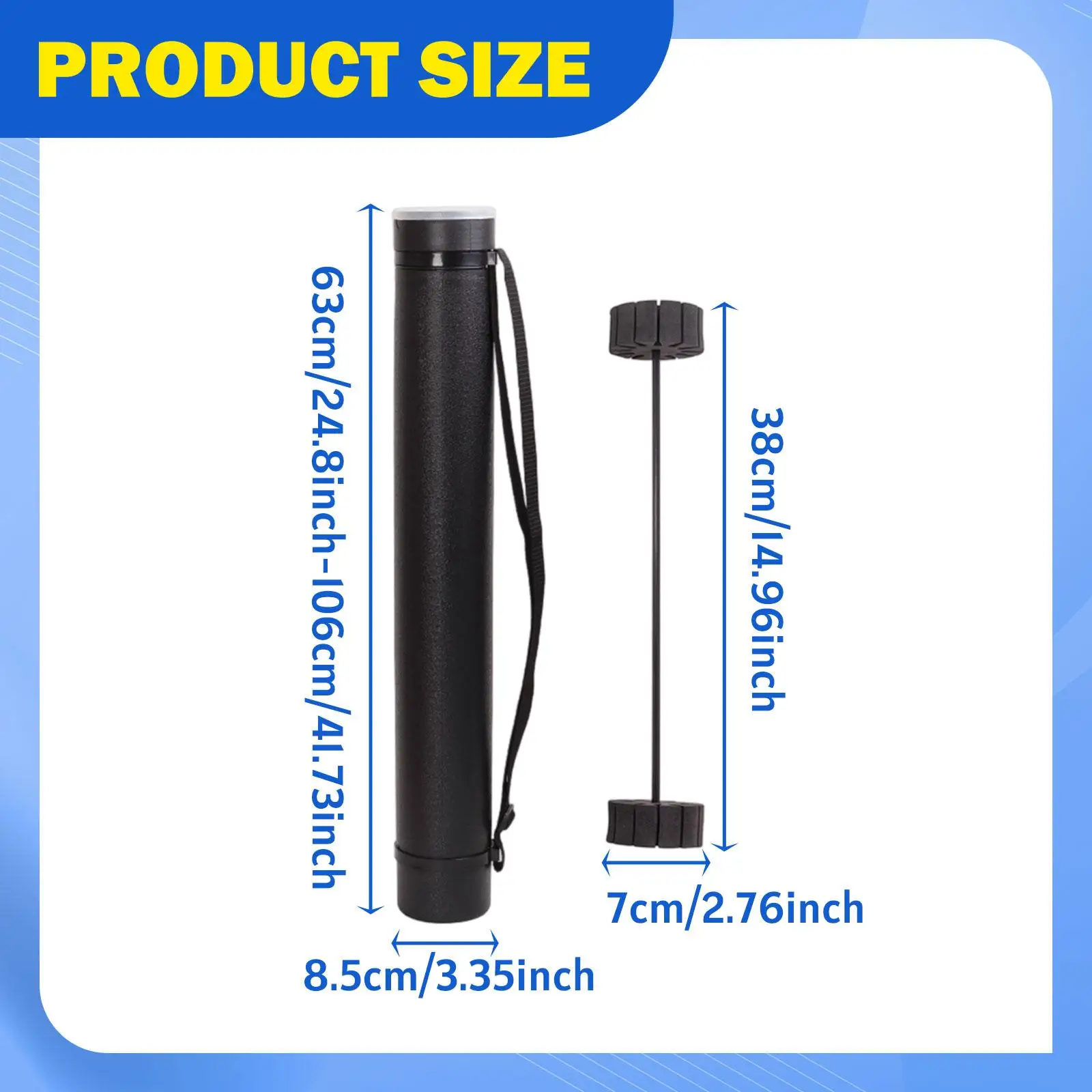 Extendable Arrow Case with Strap Quiver Tube PE EVA Storage for Archery Target and Adult Crossbow Accessories view 5