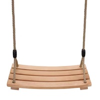 2025 Hexagon Shape Indoor/Outdoor Wood Tree Swing Seat Children And Adult Kids' Wooden Swing Set With Rope