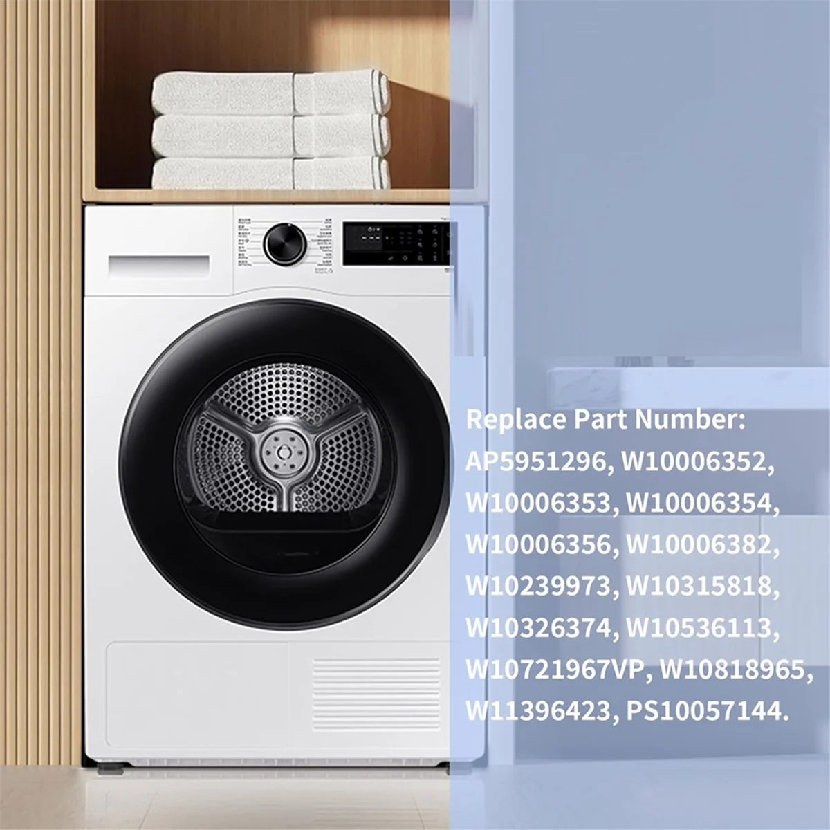 ABKR W 10721967   Kupplungssatz für Unterlegscheibe, W 10006384   Ersatzset für Unterlegscheiben-Antriebsriemen, kompatibel mit Whirlpool Kenmore Maytag