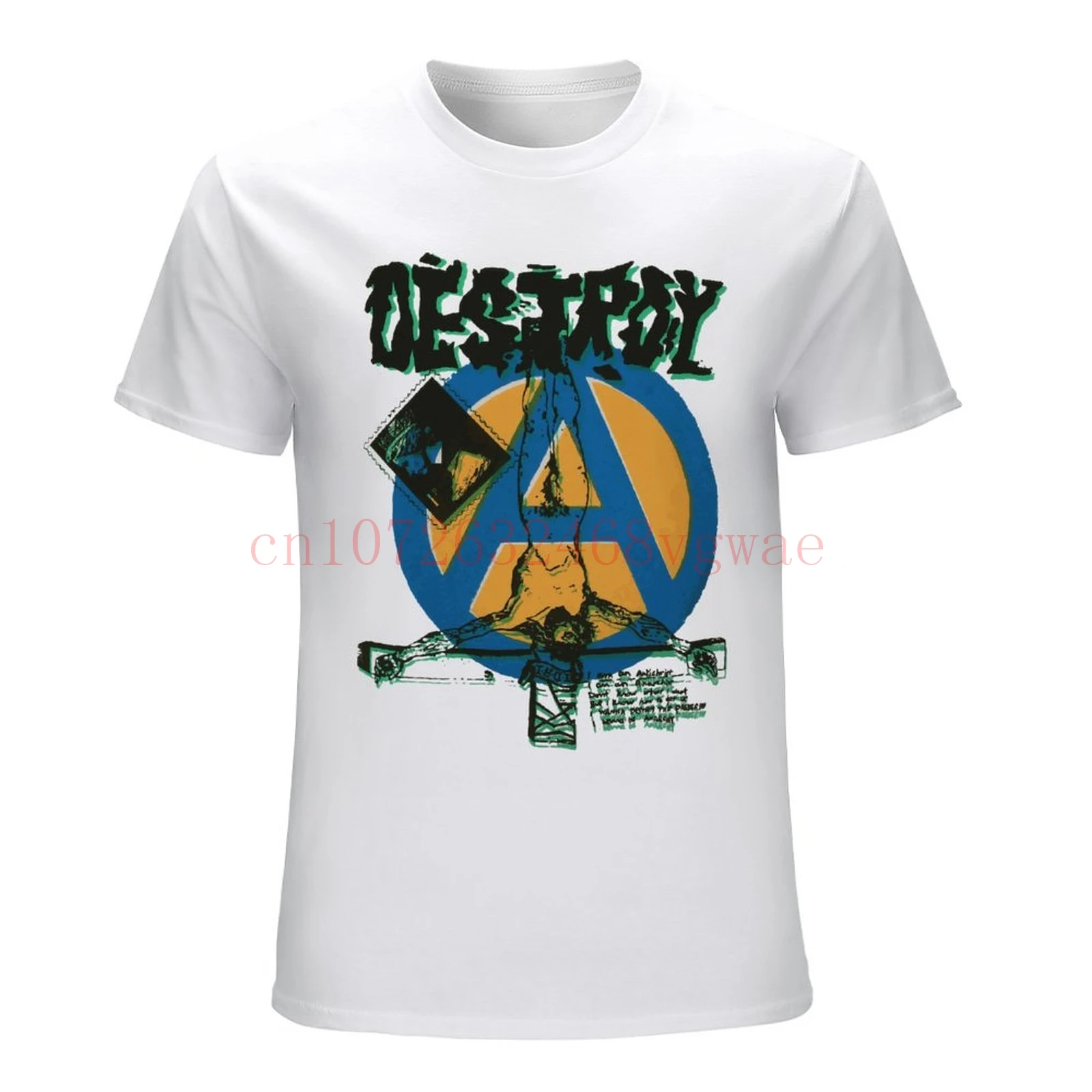 Destroy Anarchy punk Rock T-shirt Type BOY+ SEX + Seditionaries Print Pistols