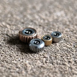 Omegaフラットチューブシリーズ時計ヘッドクラウン、タイミングアクセサリー、ボタン、サイズ3.5-6.0mm