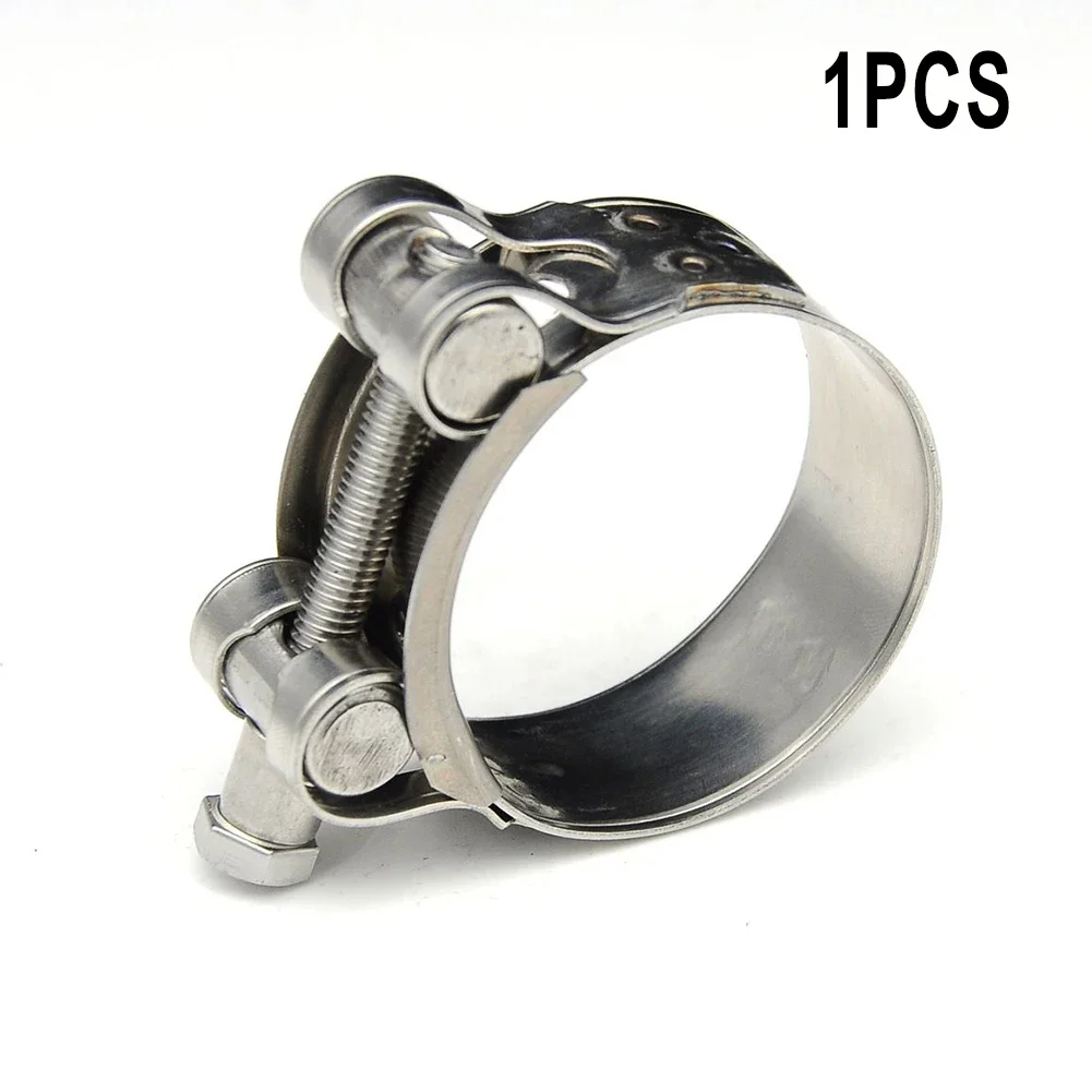 1pc Hose Clamps Clips Stainless Steel Heavy Duty T Bolt Exhaust For Turbo Pressure Hoses High Pressure Engine Hardware