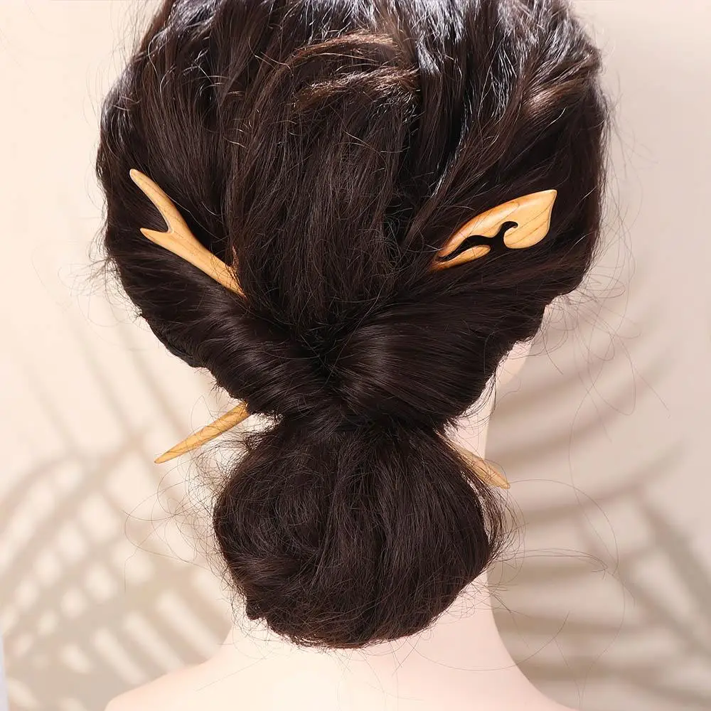 

Butterfly Antler Wave Shape Bird Chinese Hair Fork Wooden Hair Sticks Korean Hair Clip Women Hanfu Hairpins