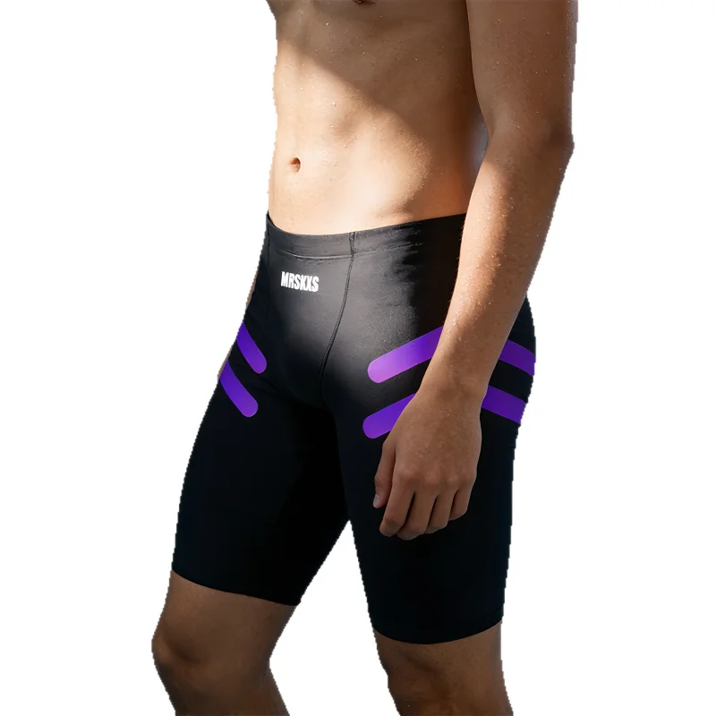 Men Professional Competitive Swim Trunks Anti Chafe Shorts Adult Hot Spring Beach Printed Sports Surfing Swimwear view 5