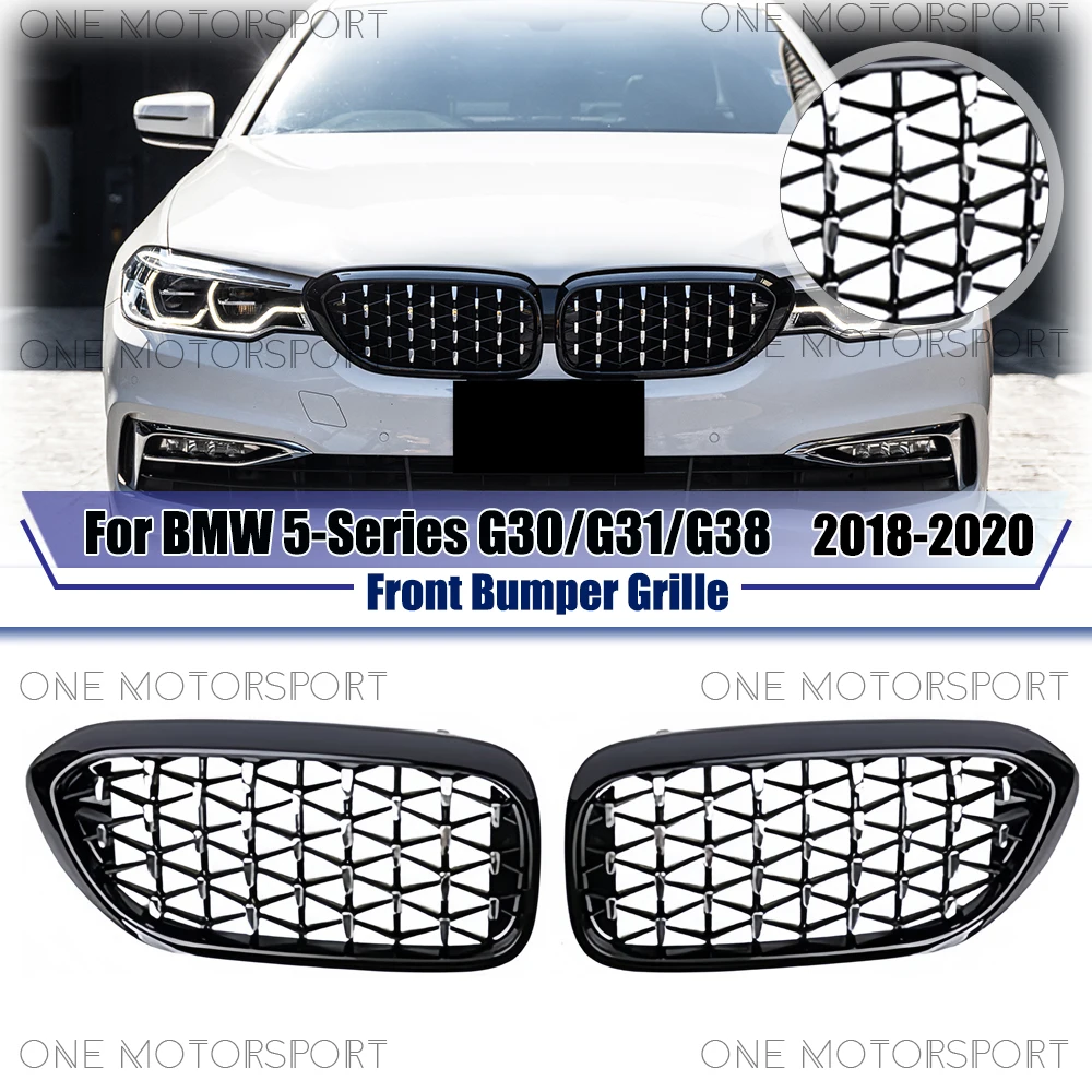 grilles-de-pare-chocs-de-calandre-de-course-de-style-diamants-grille-de-pare-chocs-avant-noire-chromee-pour-bmw-serie-5-g30-g31-g38-2018-2020
