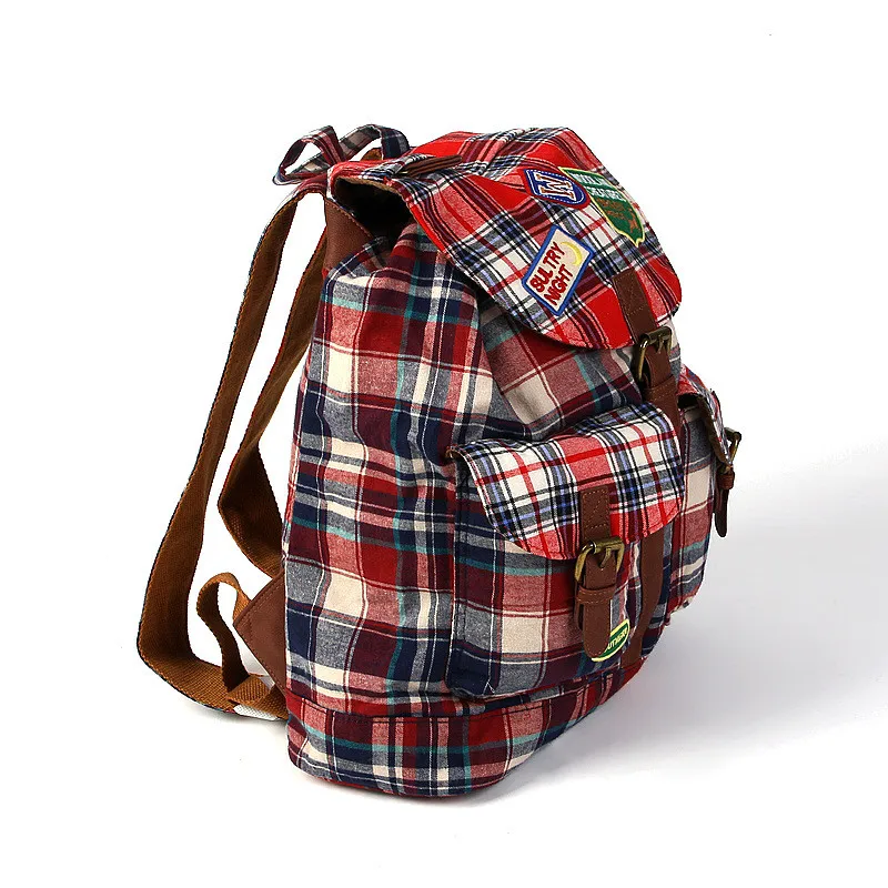 Original Design New High Quality Checkered Backpack Unisex Fashion Casual Schoolbag Large Capacity for Students Hot Sale Mochila