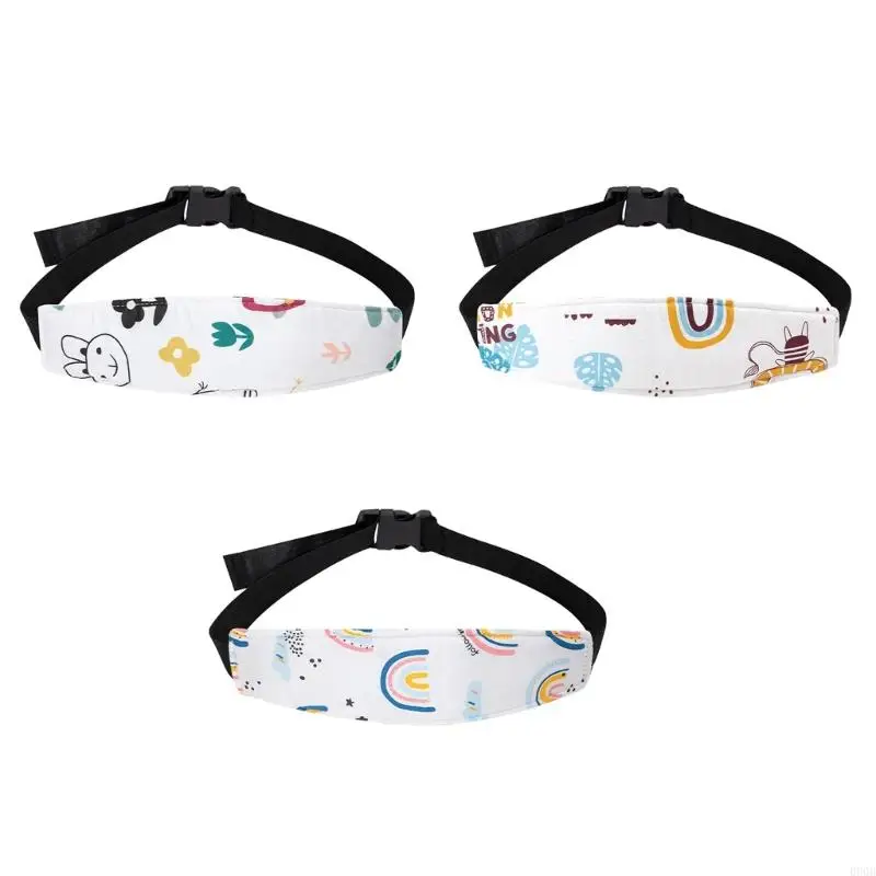 090B Child Safety Car Seats Head Straps Breathable & Washable Neck Support Car Seats Head Support Belt for Kids Traveling