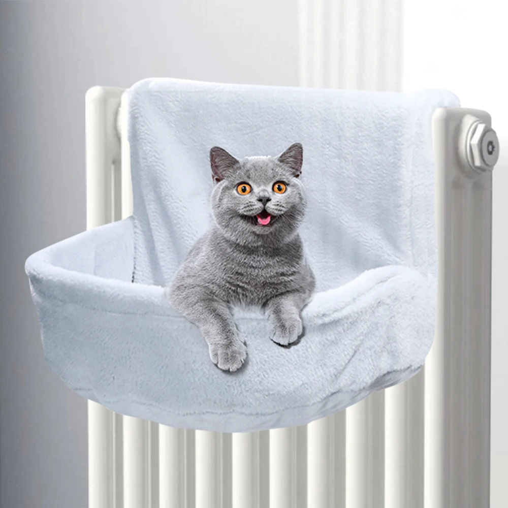 

Hanging Cat Bed Removable Cat Hammock Pet Beds for Radiator Bench Kitten Nest With Strong Durable Metal Frame Cat Accessories