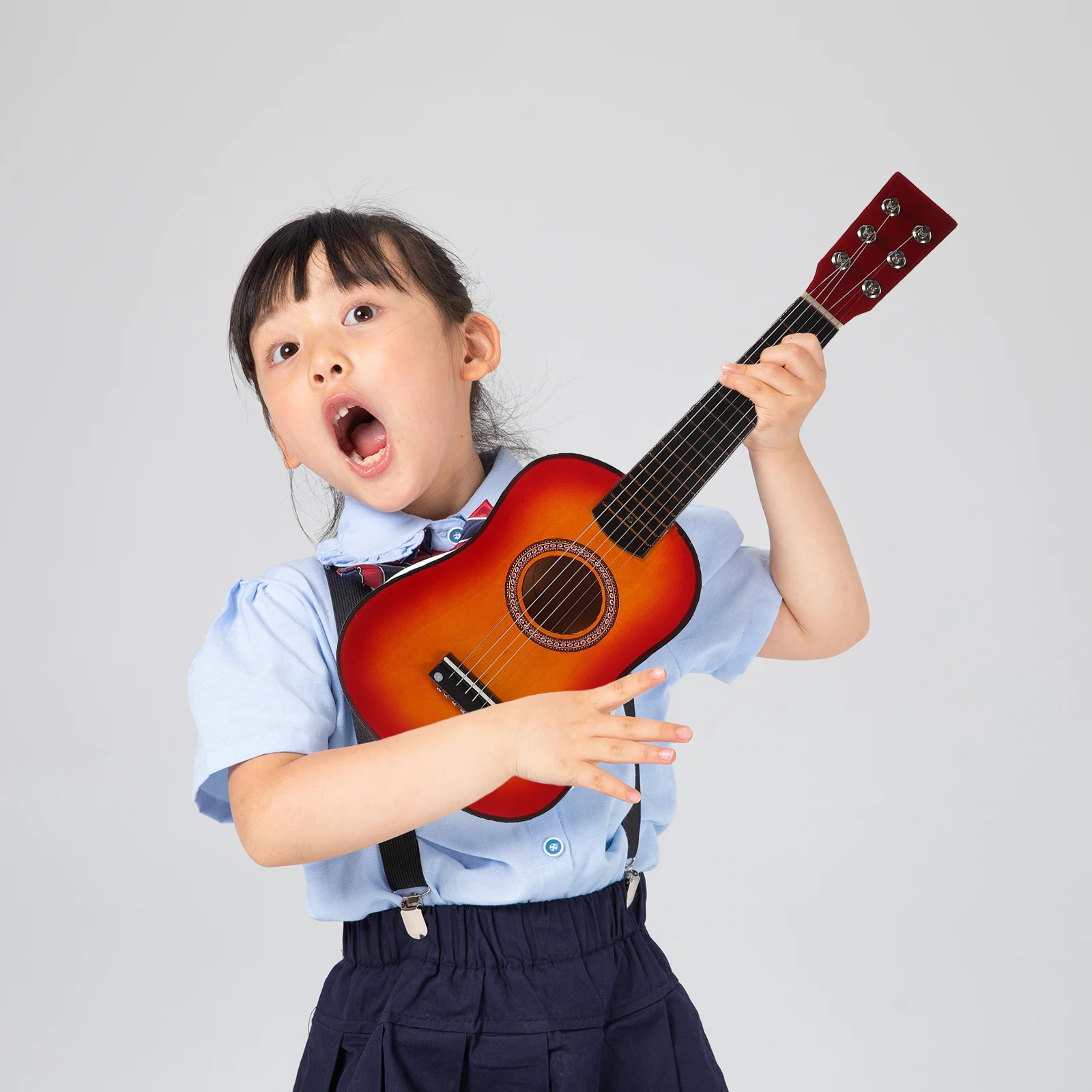 

1pc 23 Inch Acoustic Guitar for Kids Toddlers Beginner Friendly Easy to Hold Play Ideal Present Folk Instrument Toy Basswood