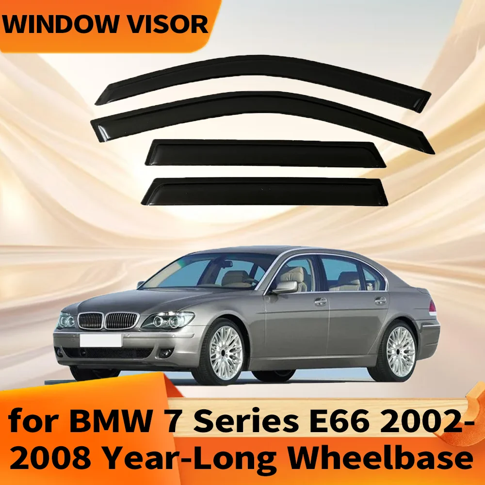 

Window Visor for BMW 7 Series E66 2002 2003 2004 2005 2006 2007 2008 Long Wheelbase Weathershied Door Visor Wind Sun Rain Guards