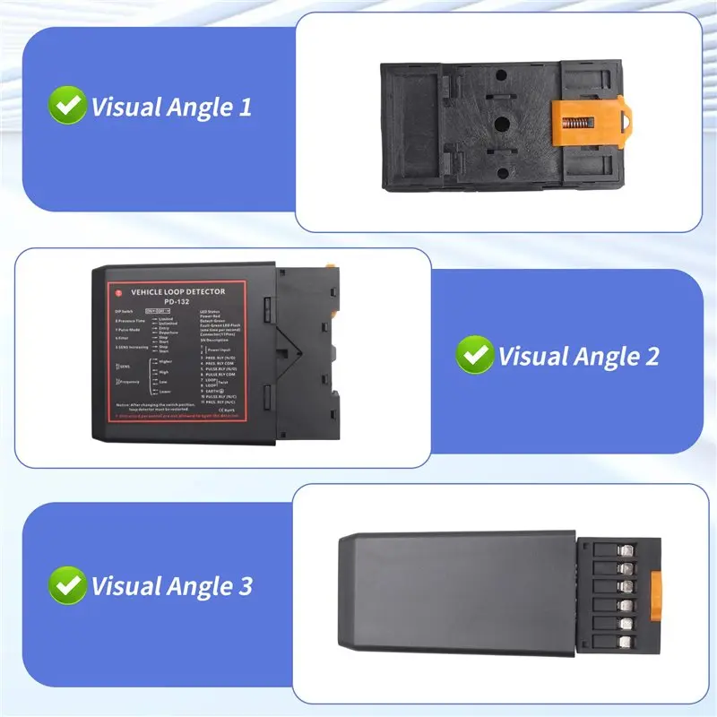A52T PD132 Single Channel Inductive Vehicle Loop Detector Accessories For Car Parking Lot Vehicle Loop Detector ENGLISH VERSION - view 6