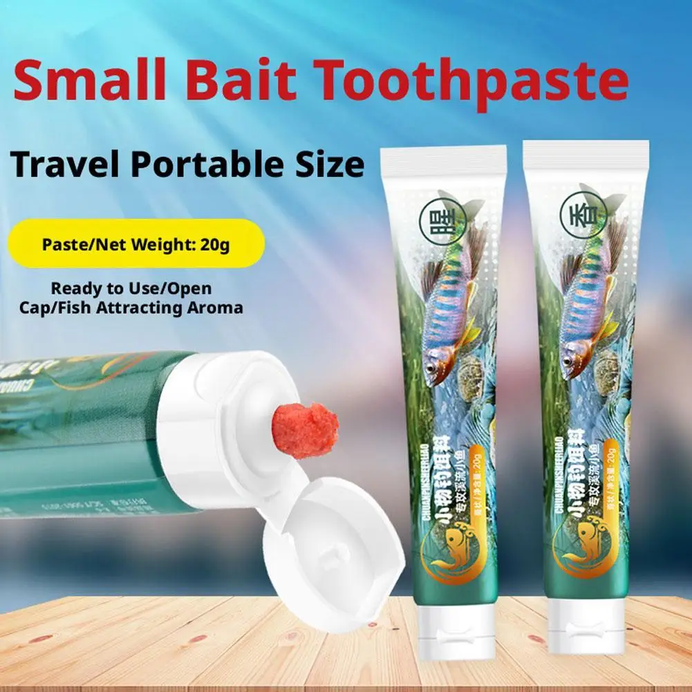 Pâte de pêche à la carpe 20g, gel appât, attractifs oléagineux pour micro-poissons de ruisseau, carassin, leurre en gelée super visqueuse et collante, matériel de pêche