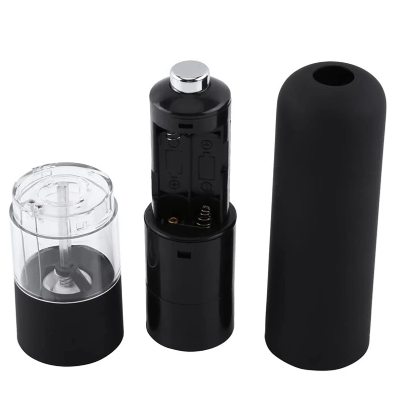 Electric Pepper Herb Grinder Salt Spice Grinder Kitchen Tool Multi-Use Black Pepper Grinder Gadget Black