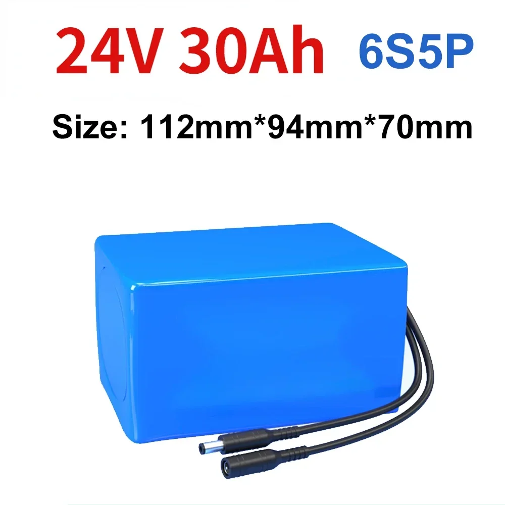 24V 3Ah-20Ah Lithium Battery Large Capacity 6S 25.2V Battery Pack Electric Bike Medical Speaker Motor Power Bank Rechargeable