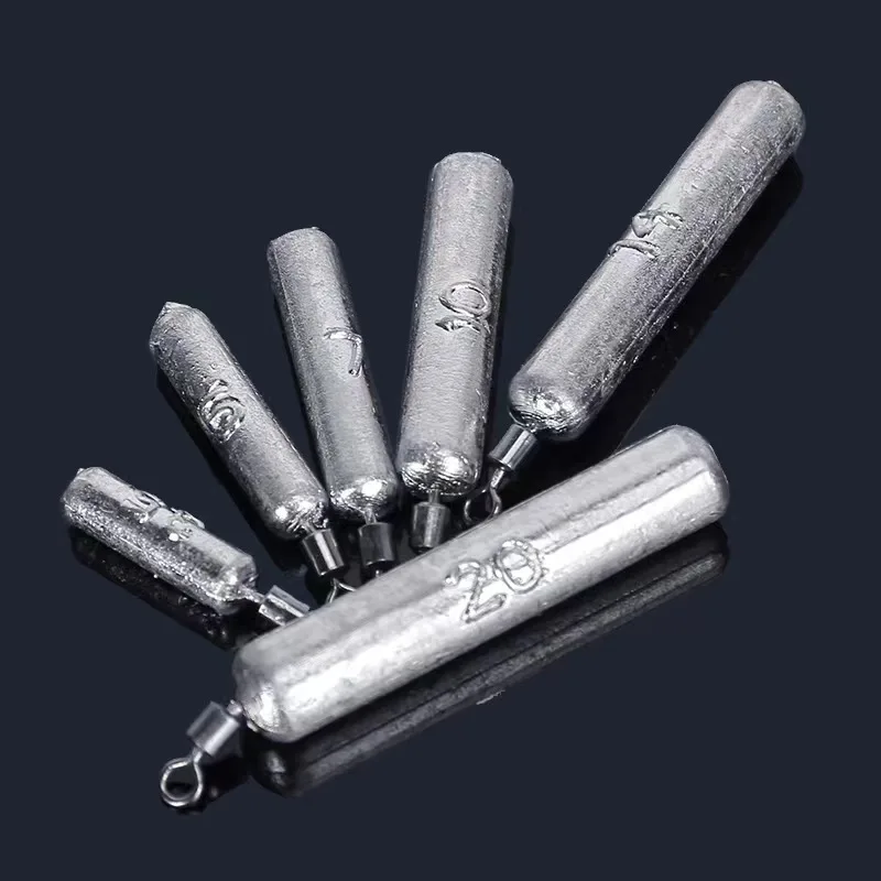 10pcs Fishing Weight Sinker Set 5g 10g 20g Carp Fish Baits Elongated Shape Weights Fishing Tackle Accessories image 6