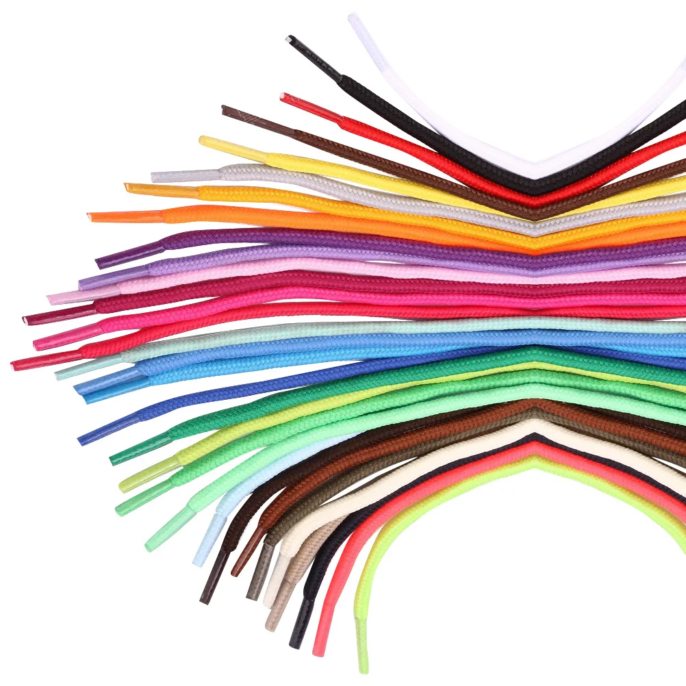 

30pcs Colorful Round Shoelaces 0.5M Assorted Colors For Sports Shoes Sneakers Skates Boots Shoe Laces Strings Accessories