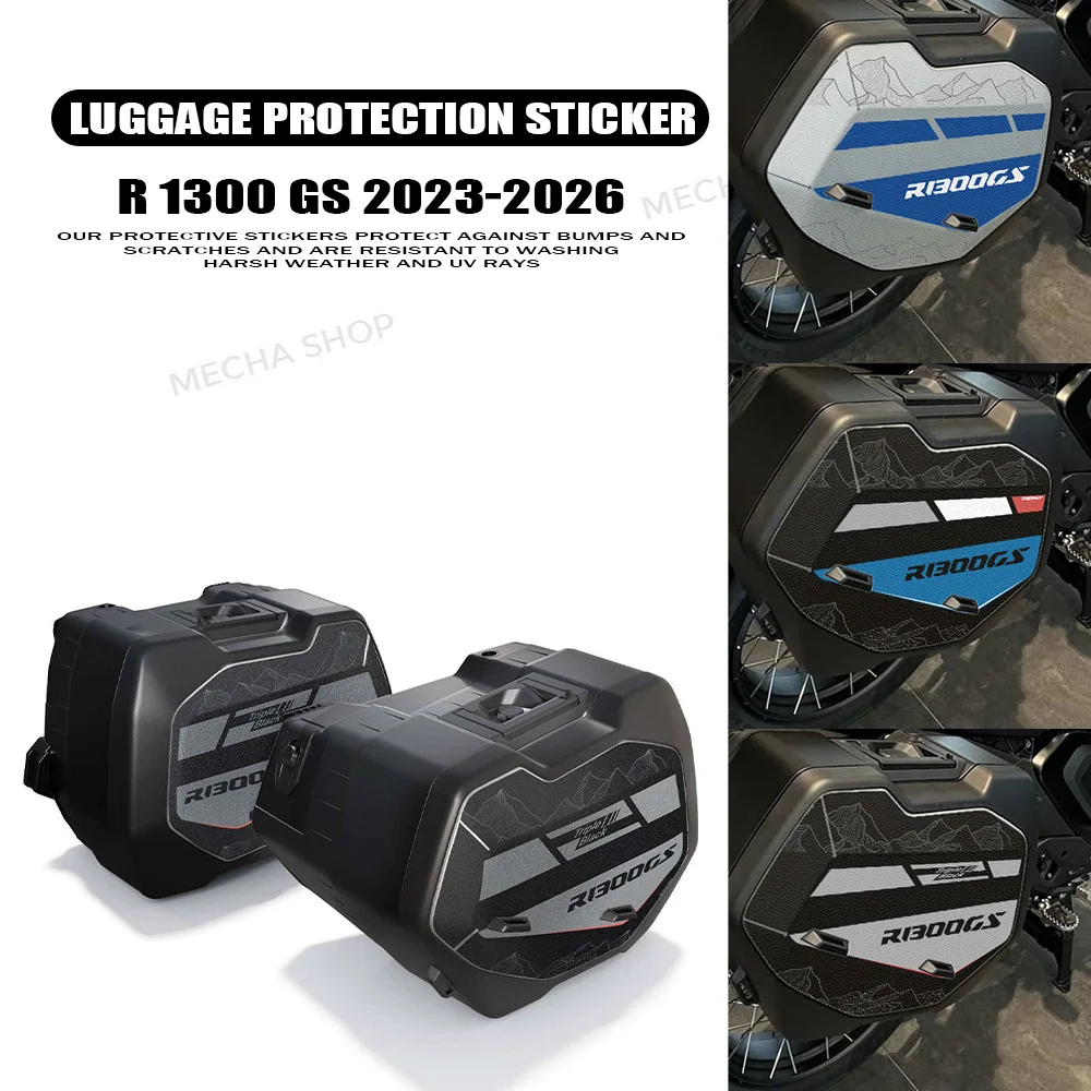 Matt Rough Crystal Stickers For R1300GS GS 1300 2023-2026 Triple Black Vario Suitcases