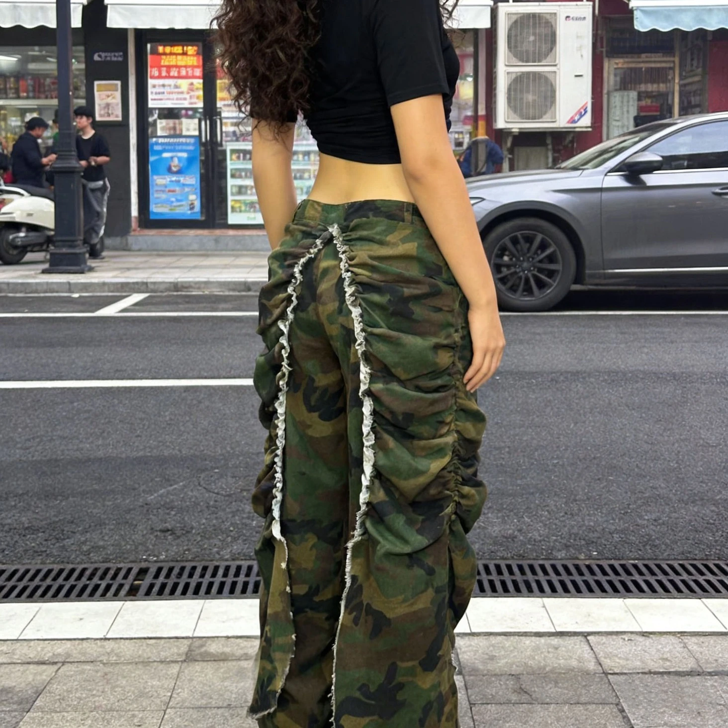 

Denim Pant Women Jeans Vintage Long Cargo Pants Slim Fit High Waist Straight Trousers Y2k Streetwear Elegant Work Casual 2026