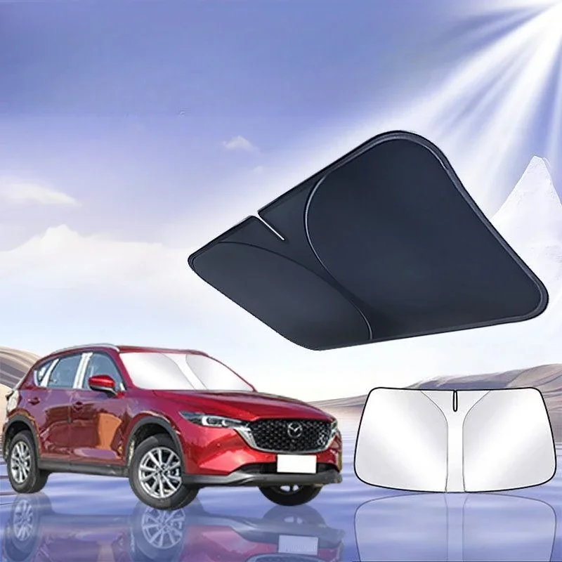 

For Mazda CX5 Car Windshield Sun Shade Blocks Reflector Auto Window Visor Shield Cover Foldable Parasol 1 Piece