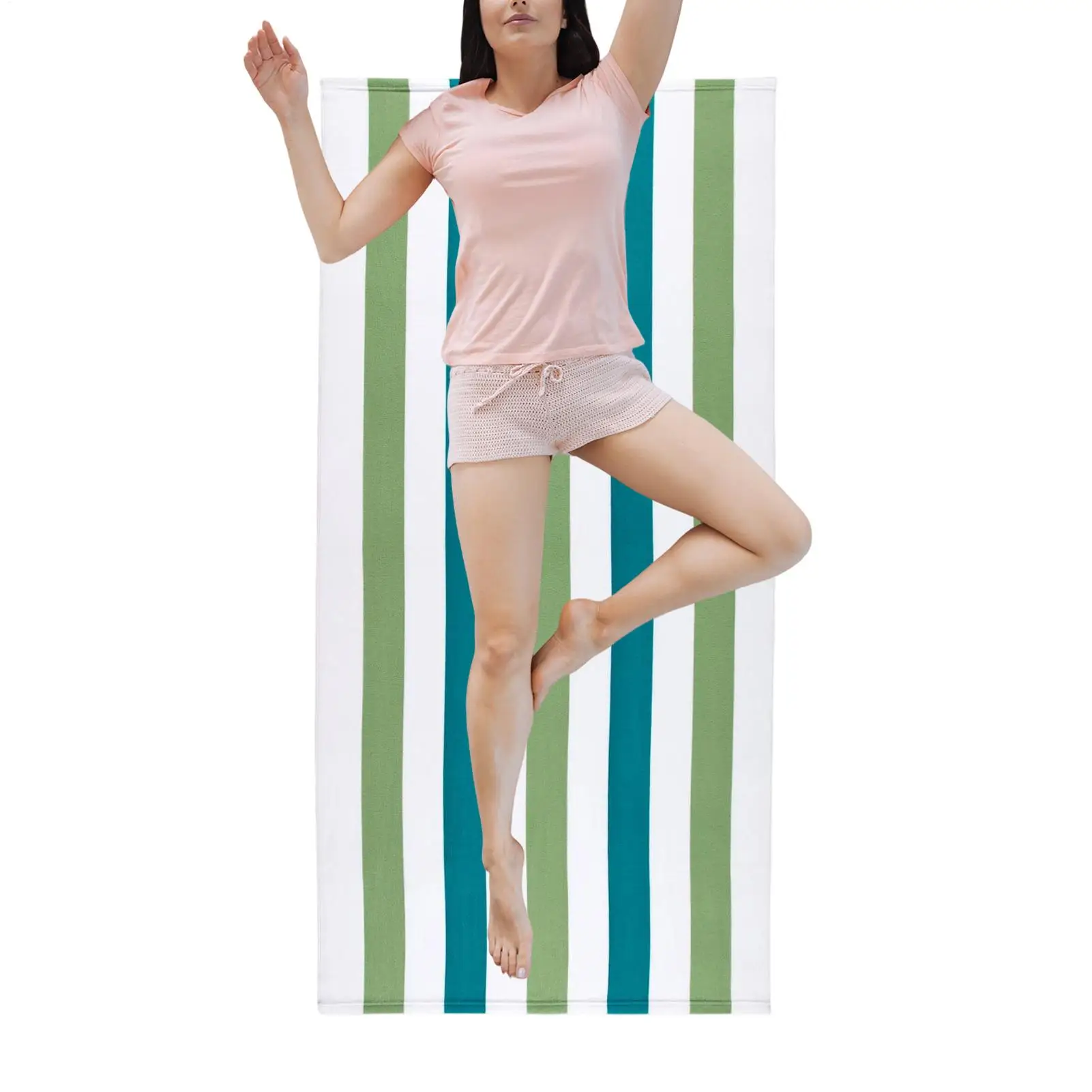 

Легкое пляжное полотенце 80x160 см, быстросохнущее, без песка, впитывающее, большое летнее полотенце для бассейна, спортзала, кемпинга, путешествий, ванной