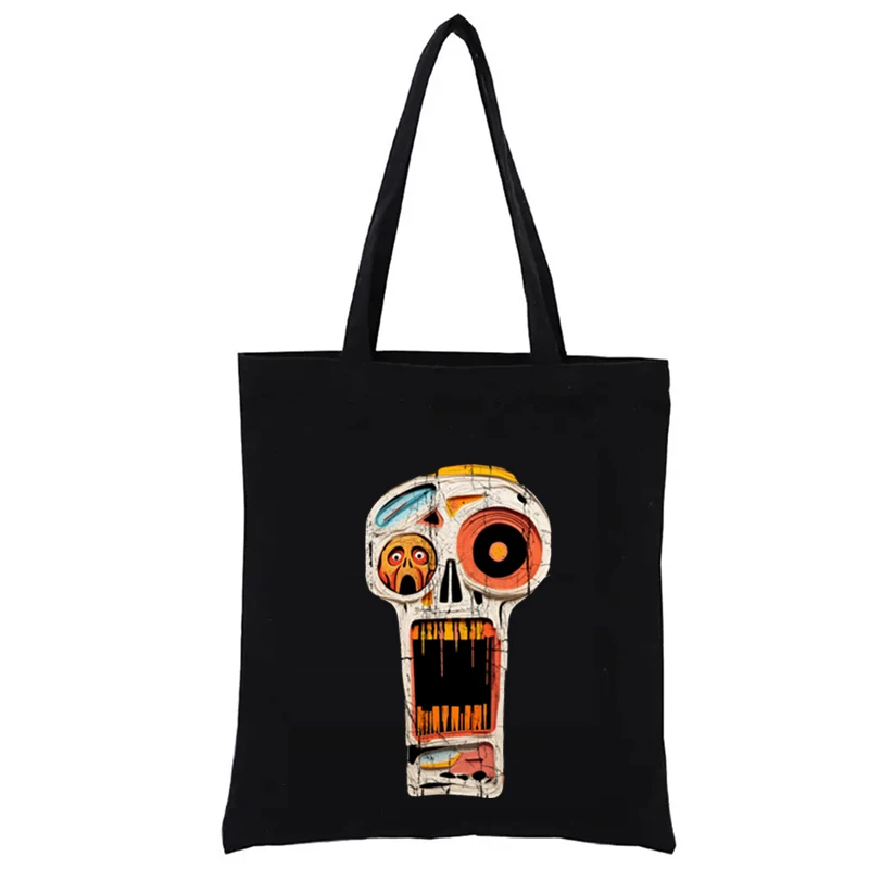 Artificial Bulo's Scream - Fear of Artificial Intelligence Graphic Shopping Bags Funny Tote Bag Casual Totes Women's Handbag