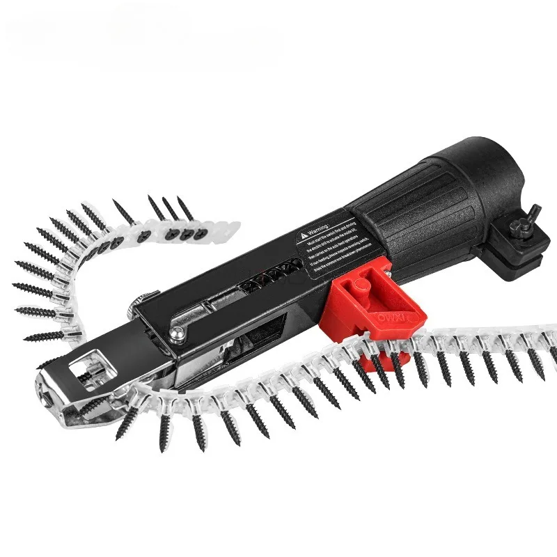 Cordless Power Drill Auto-Feed Screwdriver Attachment Chain Nail Machine Adapter Power Drill Handheld Drywall Screw Gun Tools