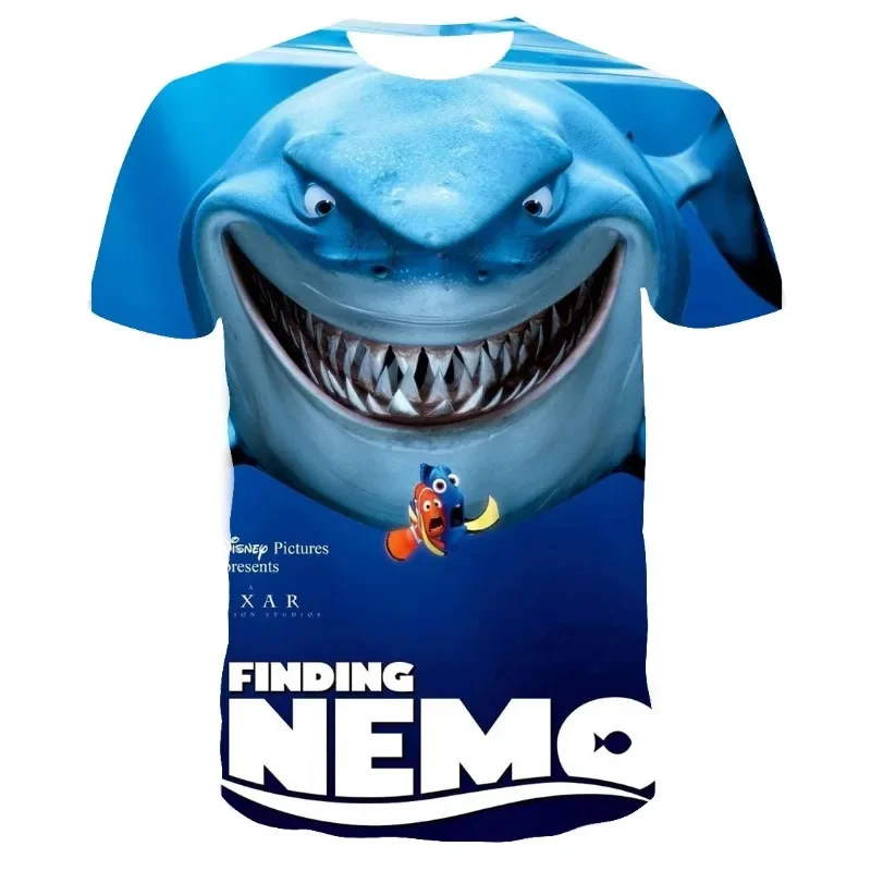 Marlin Nemo Boys Girls T-shirt Finding Men's T-shirt 3D Print Fashion Short Sleeve Oversized Men's T-shirt Disney Men's Clothing