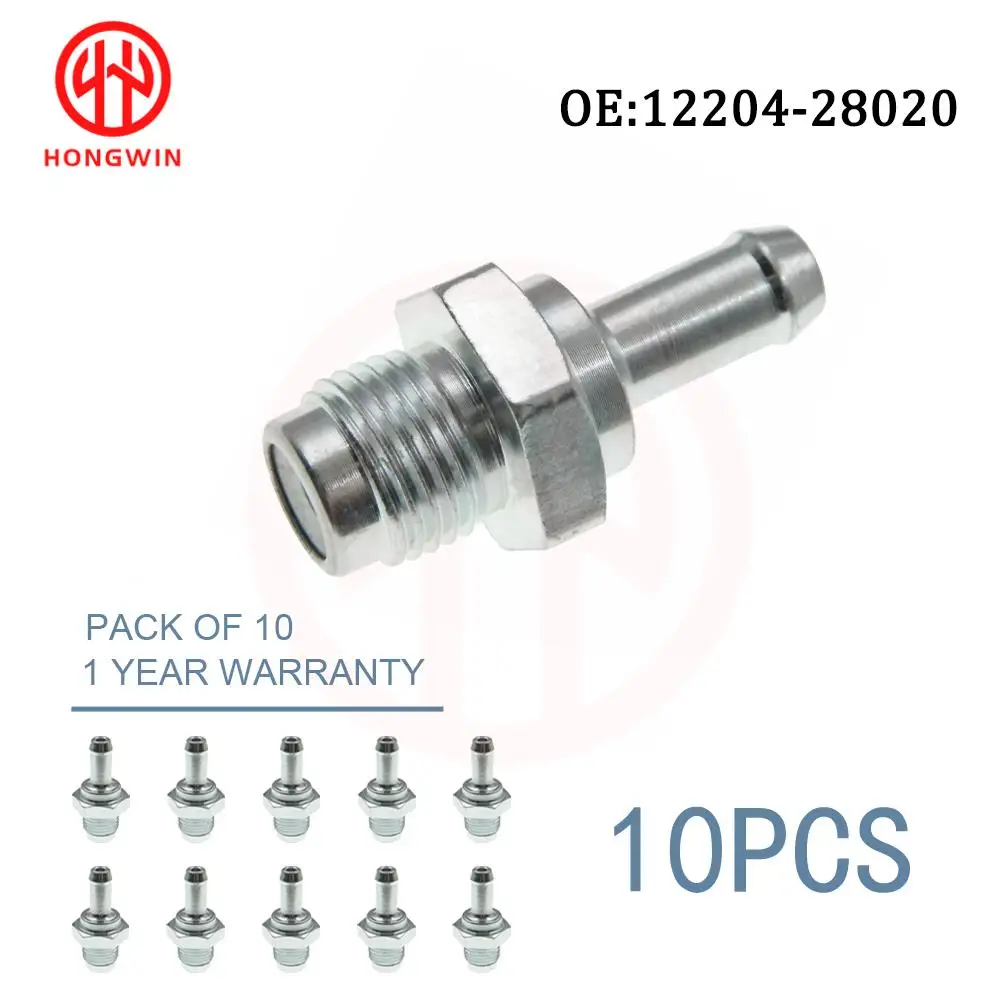 

10PCS New PCV Positive Crankcase Ventilation Cylinder Valve 12204-28020 1220428020 For Toyota Camry Highlander Solara RAV4