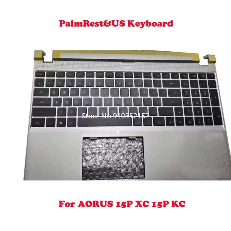 Laptop PalmRest&Keyboard For Gigabyte For AORUS 15P XC 15P KC RX5L V184945AS2 UI 27363-5LXC0-G20S 4RKX5L0C000001UI000 English US