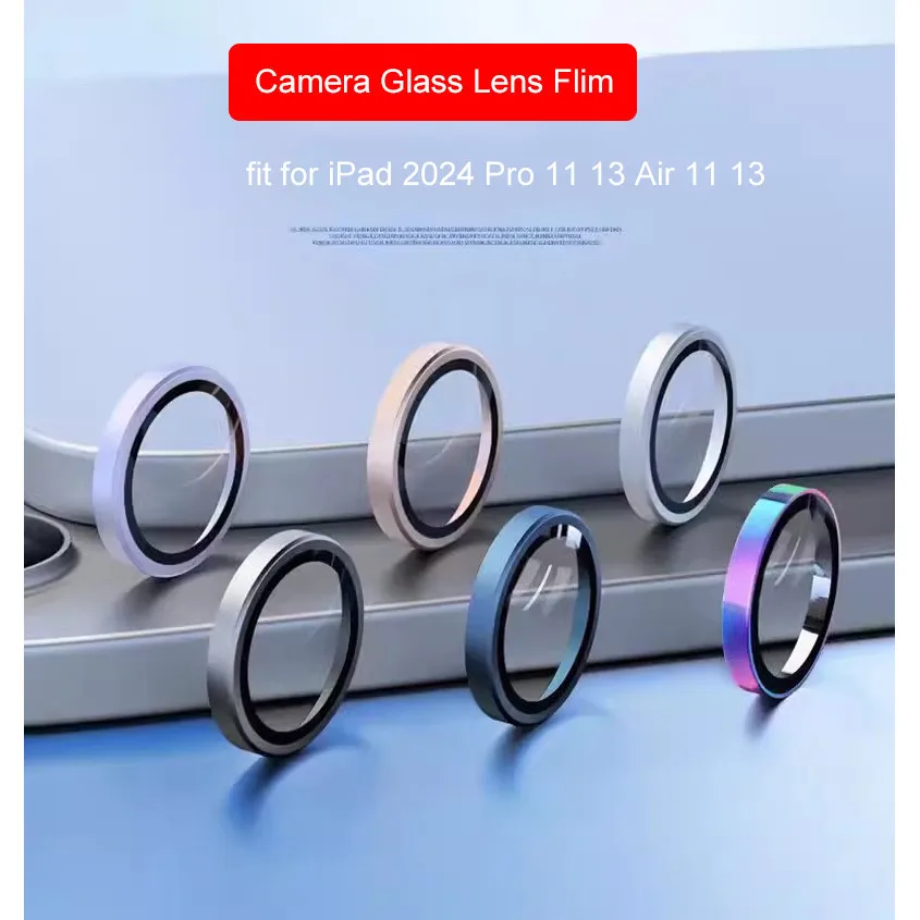 Lens Protective Film Metal Ring for IPad Air 11 2024 Air 6th Gen Pro 13Inch 7th Pro 11 Inch 5thCamera Protectors Lens Glass Caps