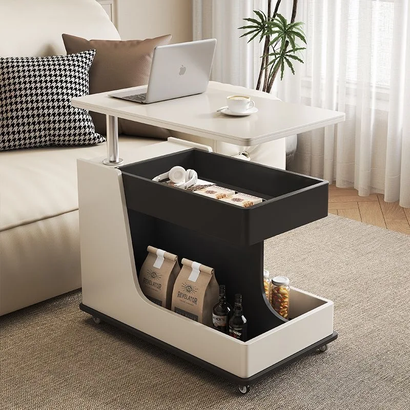 

Wooden Coffee Tables Sofa Side Multifunctional Lifting Living Room Balcony Household Slate Small Unit Mobile Cart Escritorios