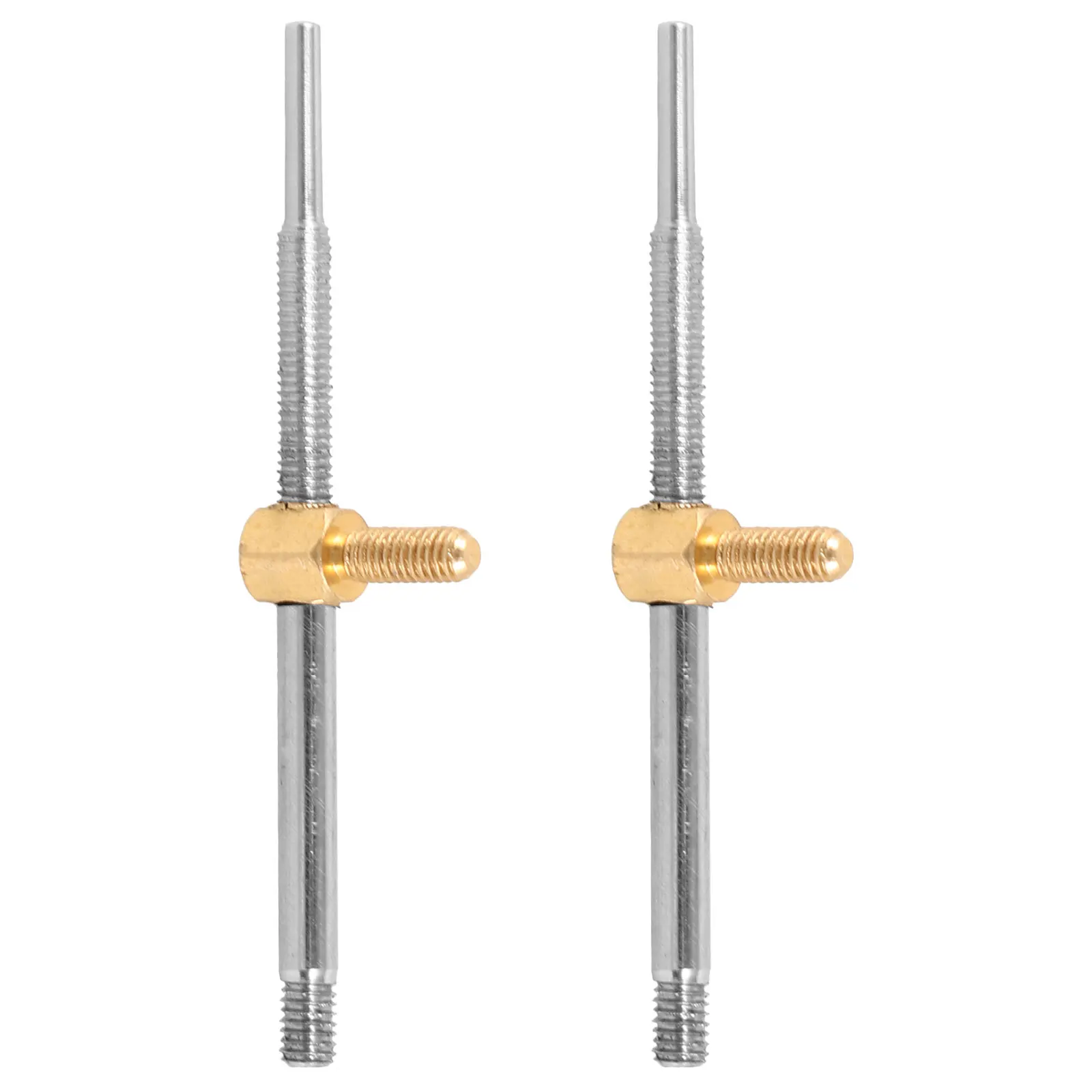 

2pcs Violin Frog Screw Rod Viola Bow Part Durable Metal Accessories for Musical Instruments Practical Student Part