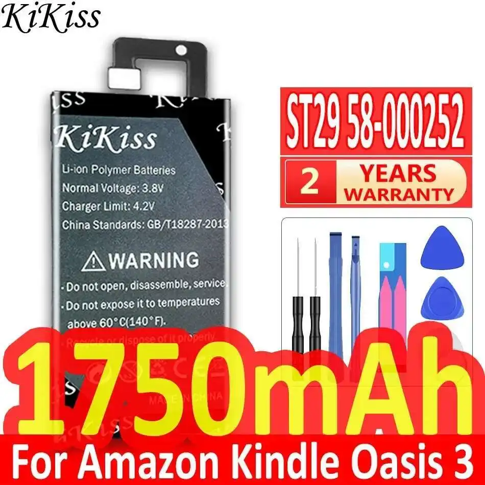 

ST29 58-000252 For Amazon Kindle Oasis 3 Oasis3 Stable Tablet Battery High Capacity 1750Mah