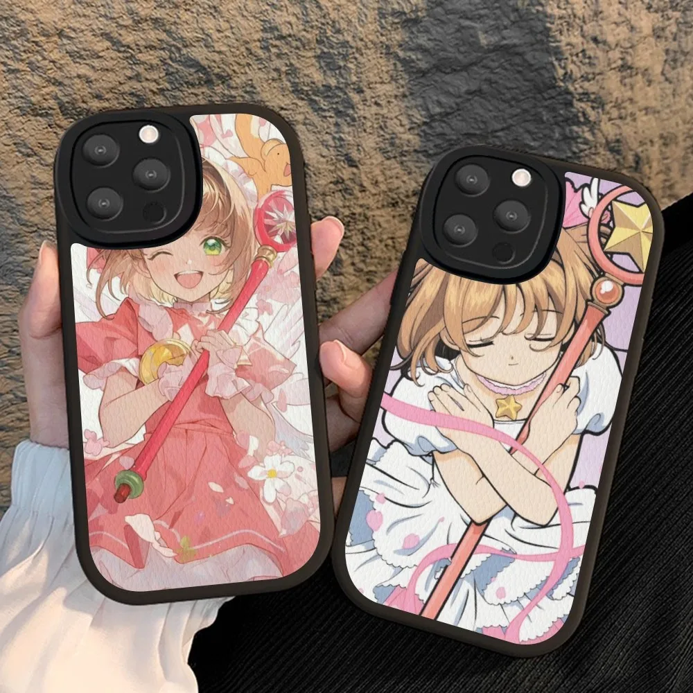 Card Captor Sakura Phone Case Hard Leather For IPhone 14 13 12 Mini 11 14 Pro Max Xs X Xr 7 8 Plus Fundas