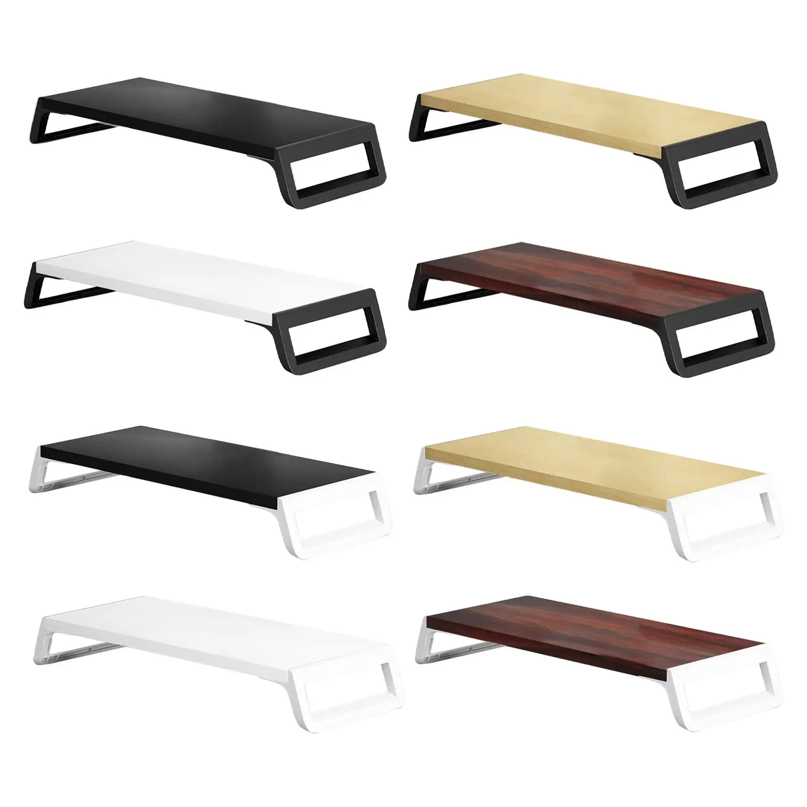 Riser Monitor Komputer, Meja Berdiri Monitor untuk Rak Desktop Monitor Printer untuk Perlengkapan Kantor Kayu Layar PC,