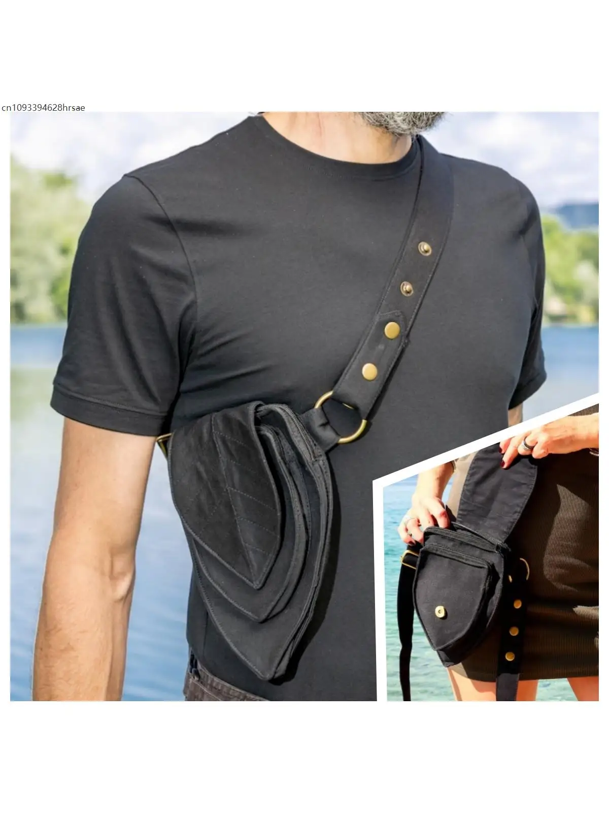 AliExpress NONE AP Outdoor Cycling Hiking Bag With Multiple Compartments Flap Zipper Waist Belt Hanging Pockets Sports Waist Pack Cosplay Prop
