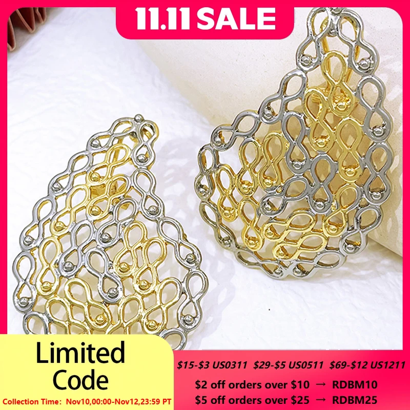 

Women Hoop Earrings 18K Gold Plated Latest Fashion Jewelry Wedding Party Gift Accessories 2023 Trending