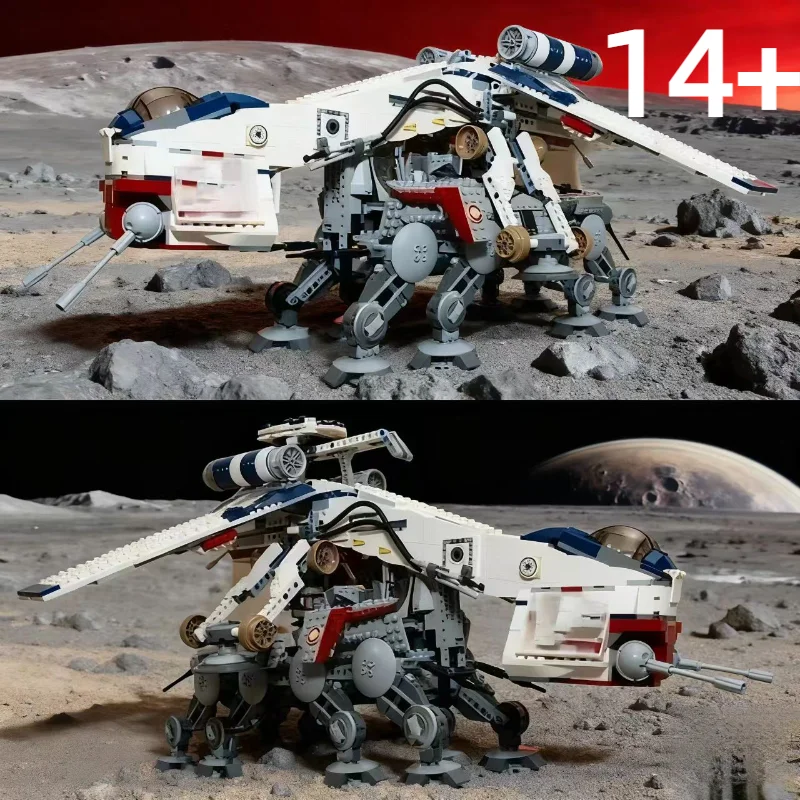 UCS 10195 جمهورية Airdrop قارب اللبنات AT-OT النقل نموذج الطوب 1758 قطعة لعب الاطفال الكبار هدايا عيد الميلاد عيد الميلاد #3