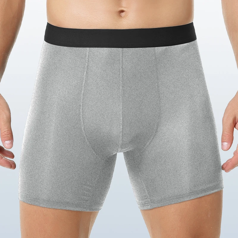 

3pcMen's extended sports underwear, enlarged size 200 pounds, ice silk quick-drying, men's anti-abrasion leg pants, square pants