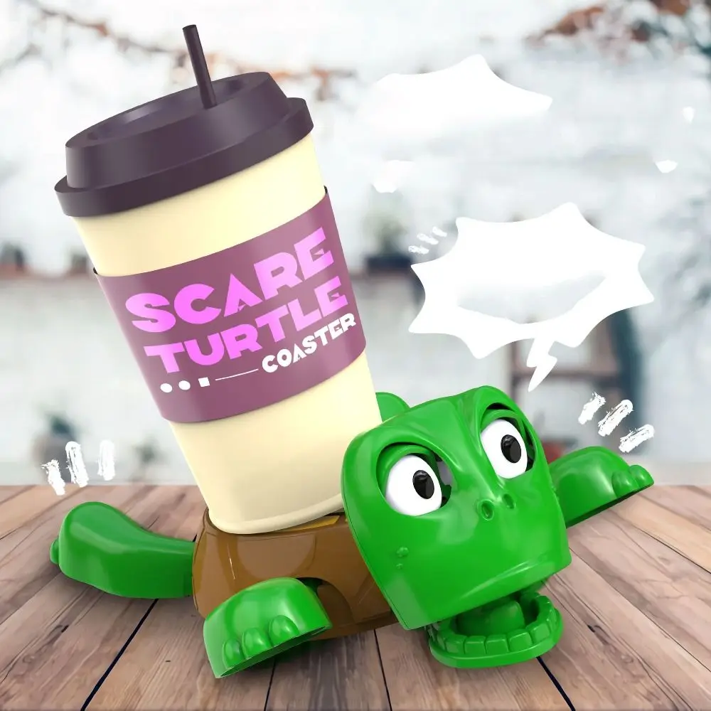 DIY Assembly Turtle Cell Phone Bracket Press Frightened Turtle Panicked Turtle Coaster Anti-scald Gaping Eyes